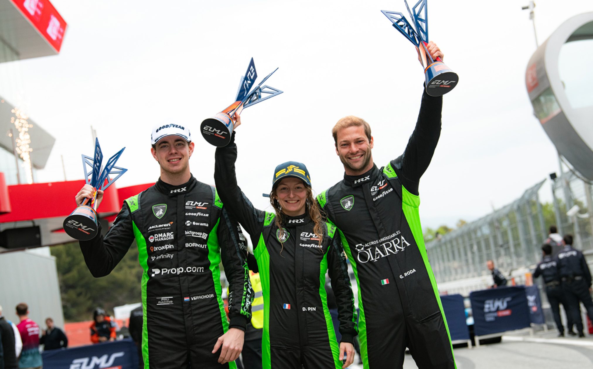 Doriane Pin sur le podium ELMS